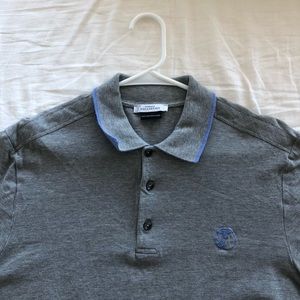 Versace Men’s Gray Short Sleeve Polo